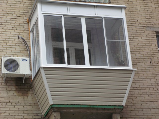 Остекление балконов в хрущевке с выносом по цене от производителя Павловский Посад